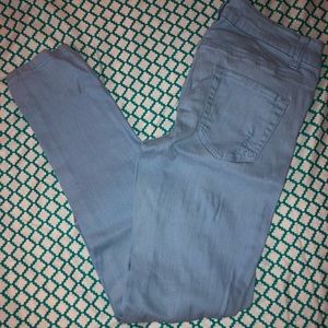 Baby Blue Ripped Skinny leg Jeans